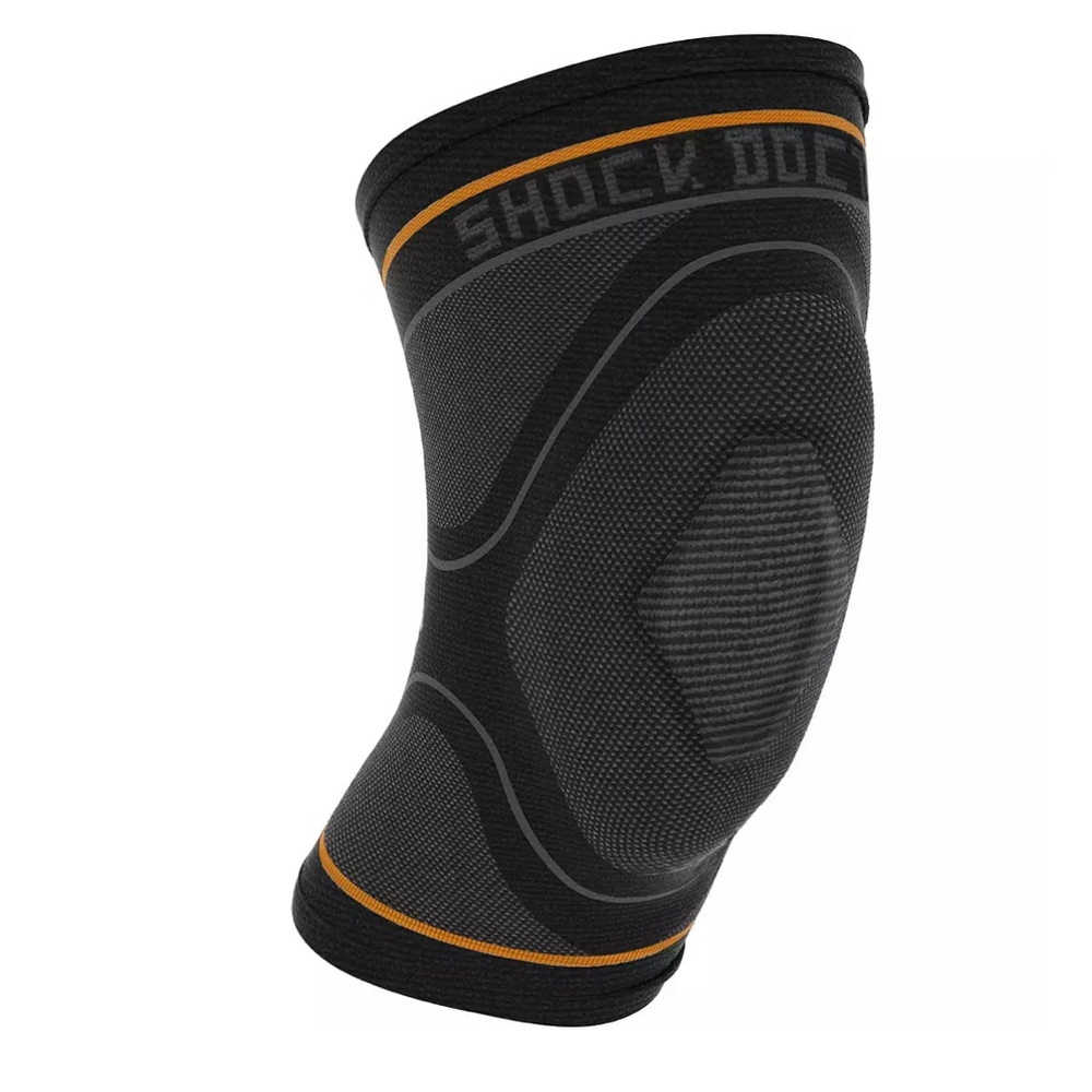 Shock Doctor Black and Orange Knee Sleeve